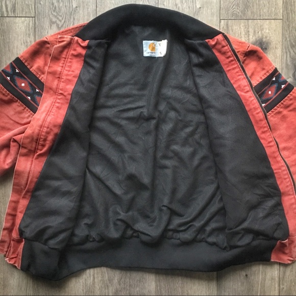 **SOLD** Vintage Carhartt Aztec Bomber Jacket - Picture 4 of 8